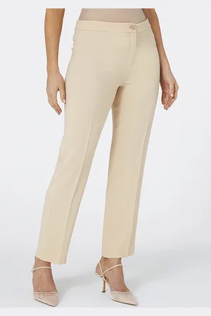 Elena Miro Straight-leg Stretch Cady Trousers Pink
