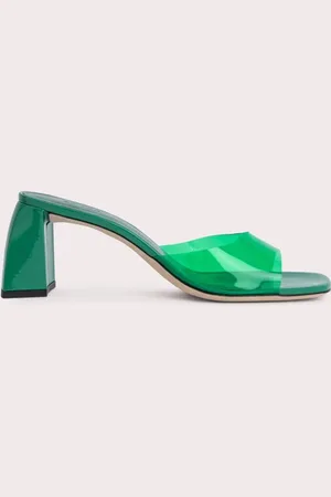 By Far Romy Clover Green Pvc And Patent Leather Clover Green