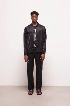 The Kooples Blouson Zip Milieu Devant Et Poches Cote Black