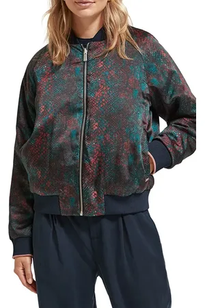 Scotch&Soda Reversible Bomber Jacket Snake