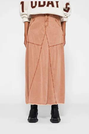 10 days Maxi Skirt Tencel Saddle Brown