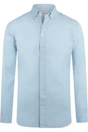McGregor Cotton Linen Shirt Light Blue
