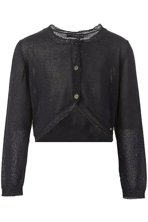 River Woods Crew Neck Fancy Bolero Ls Blue