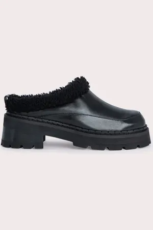 By Far Reyna Black Shearling Black