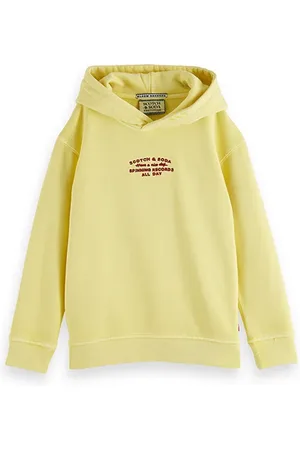 Scotch&Soda Relaxed Fit Artwork Hoodie In Organic Cotton Glow