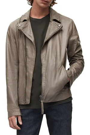 AllSaints Leo Biker Earthy Brown