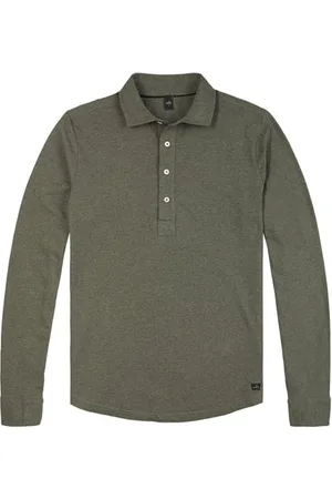 Wahts Norton | Tailored Jersey Poloshirt Army Green Melange