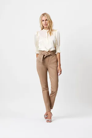 Dante 6 Carrey Stretch Leather Pants Caramel