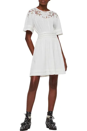 AllSaints Lise Dress Chalk White