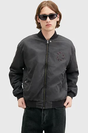 AllSaints Tierra Padded Bomber Carter Grey
