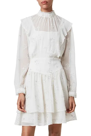 AllSaints Aislyn Ditsy Dress Chalk White