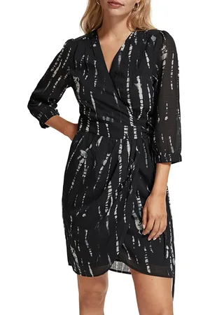 Scotch&Soda Mini Wrap Dress Tie Dye Rope