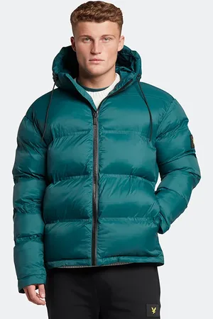 Lyle & Scott Sculptural Puffer Jacket W746 Malachite Green