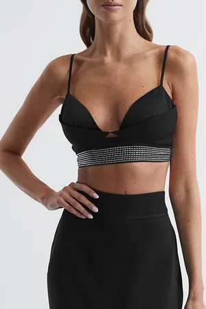 Reiss Beth Tank Top Cami Black