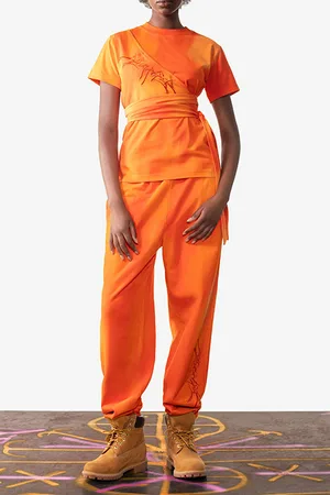 Daily paper Washed Orange Lexanne T-shirt