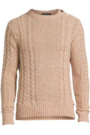 Scotch&Soda Cable Knit Crew Neck Pullover Sand Melange