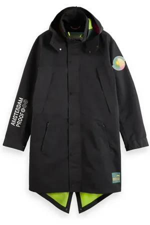 Scotch&Soda Amsterdam Proof Raincoat Parka Black