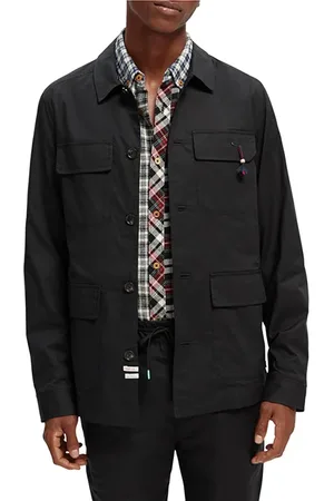 Scotch&Soda Lightweight Poplin Army Jacket Black