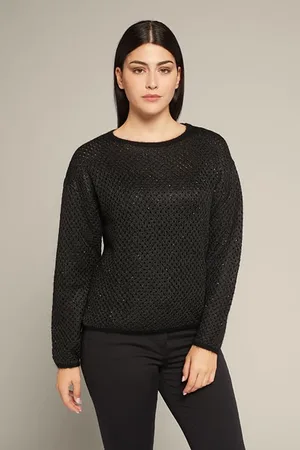 Elena Miro Mohair Sweater With Sequins Black