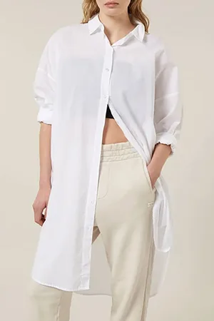 10 days Beach Shirt Aloha White
