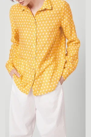 American Vintage Fitted Long-sleeve Printed Shirt Eliane