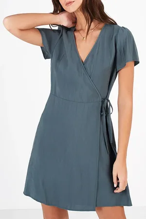 ICODE Wrap Dress I.code Alpin Green