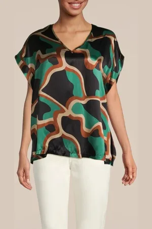 Summum Woman Top Graphic Viscose Prints
