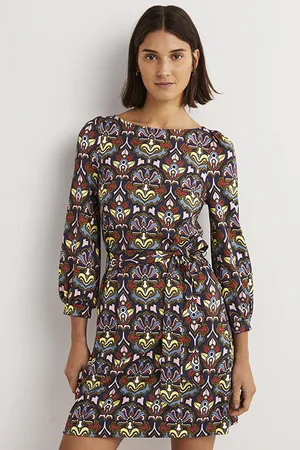 Boden Tie Detail Jersey Shift Dress Nsp