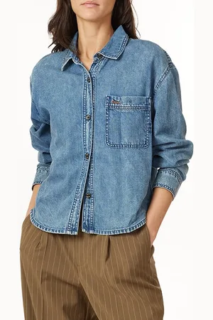 Scotch&Soda Cropped Denim Shirt Beverly Hills