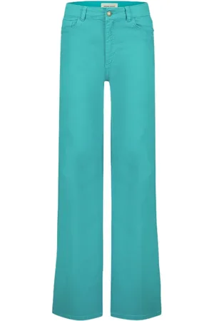 Fabienne Chapot Eva Wide Leg Trousers Tyrol Turquoise