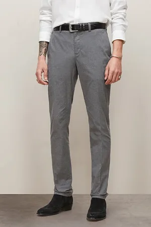 John Varvatos Motor City Fit - Zip Fly Low Rise Slim F Steel Grey