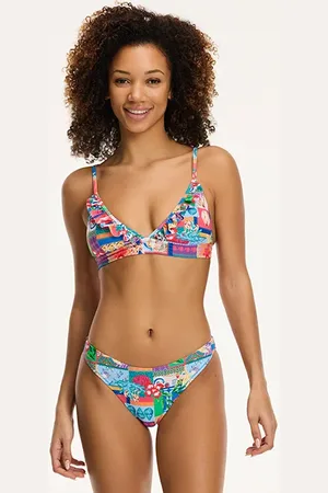 Shiwi Ladies Beau Bikini Set Holiday Banner Blue Holiday Banner