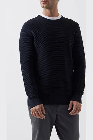 French Connection Ottoman Crew Neck Jumper Dark Navy