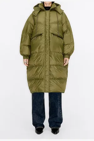 Bimba y Lola Khaki Down Puffer Jacket