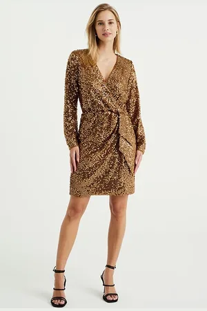 WE Fashion Dress Short Gold