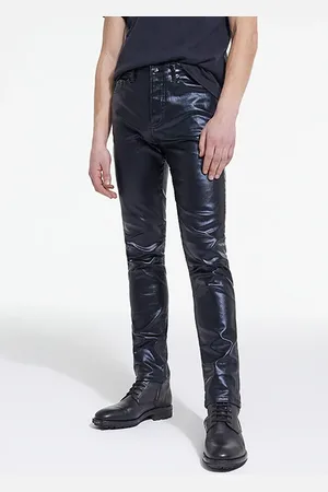 The Kooples Black Coated Slim Jeans Black