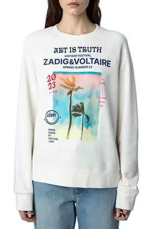 Zadig & Voltaire Zadig & Voltaire Upper Photoprint Palmiers Stra Sugar