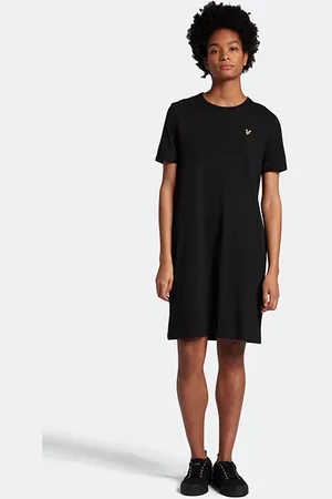 Lyle & Scott Oversized T-shirt Dress Jet Black
