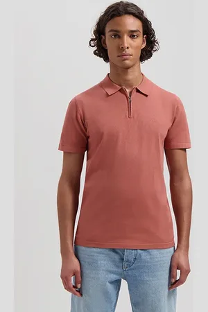 Dstrezzed Ds_dorian Zip Polo Cedar Wood Cedar Wood