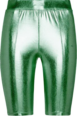 FORTE FORTE Forte Forte Laminated Stretch Slim Fit Shorts Emerald