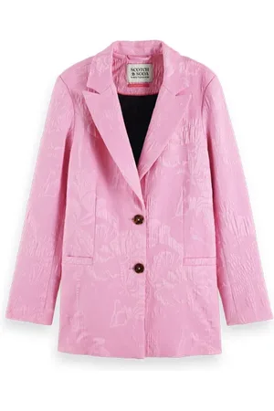 Scotch&Soda Jacquard Single Breasted Blazer Orchid Pink