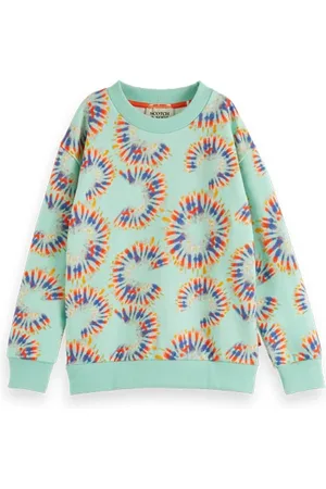 Scotch&Soda Cotton In Conversion All-over Printed Crewneck Sweatshirt Ti