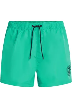 Karl Lagerfeld Round Logo Swim Short Sea Green