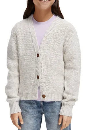 Scotch&Soda Metallic Yarn Cardigan Metallic Ecru