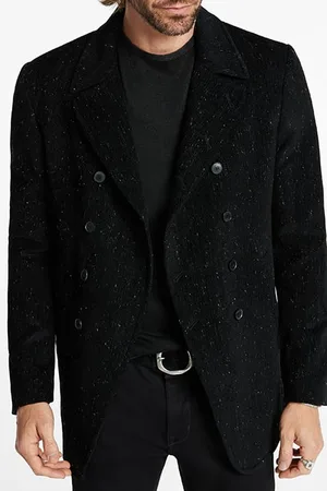 John Varvatos Db Peacoat With Cutaway Black