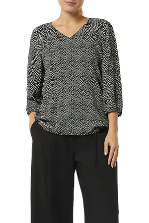 Comma, Blouses Grey/black
