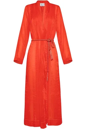 FORTE FORTE Forte Forte Nylon Organza Belted Gawn Red
