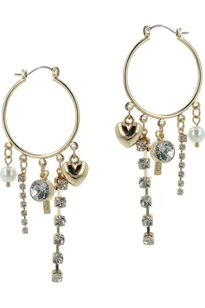 Otazu Dangling Charms Gold, White, Crystals