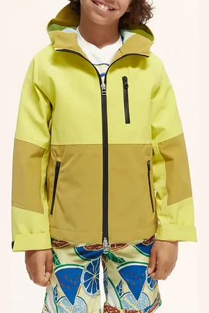 Scotch&Soda Kids Unisex - Amsterdam Proof Rain Jacket Colourblock