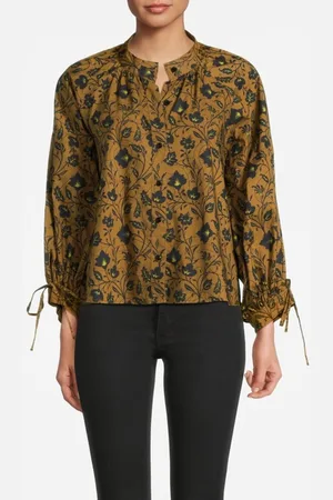 Scotch&Soda Printed Voluminous Sleeved Organic Cotton Shirt Combo E